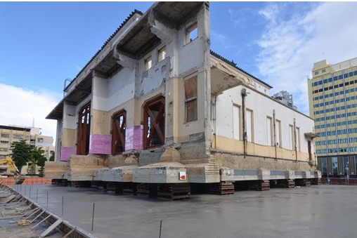 南北樓房遷移工程-承壓板混凝土澆置