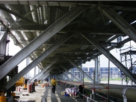 南北樓房遷移工程-大型輸油管架沉陷校正工程